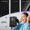 Rigych Microphone Isolation Shield 3-Panel with Pop Filter Microphone Stand High-Density Sound Absorption Foam Desktop Recording Podcasting Singing