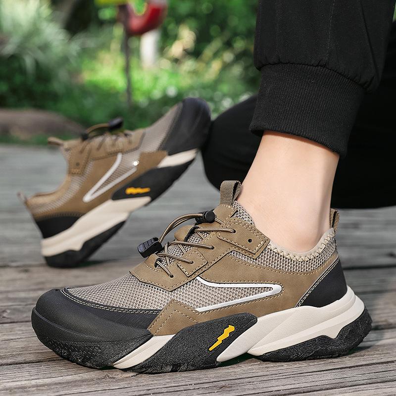 Mesh Shoes Men's 2025 Summer New Breathable Casual Sports Mesh Sandals Men's Versatile Casual Mesh Shoes