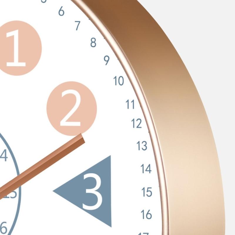 8Inch Cartoon Wall Clock For Kids Early Education Telling Time Teaching Clock With Easy To Read Number Time Management