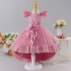 Girls' Princess Dress: New Arrival – Tulle and Sequined Ball Gown with Train for Baby's Birthday Party or Piano Recital
