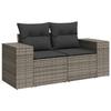 VidaXL Garden Lounge Set with Cushions 9 Pcs, Patio Sofas, Patio Furniture Set, Outdoor Furniture, Grey 3222849