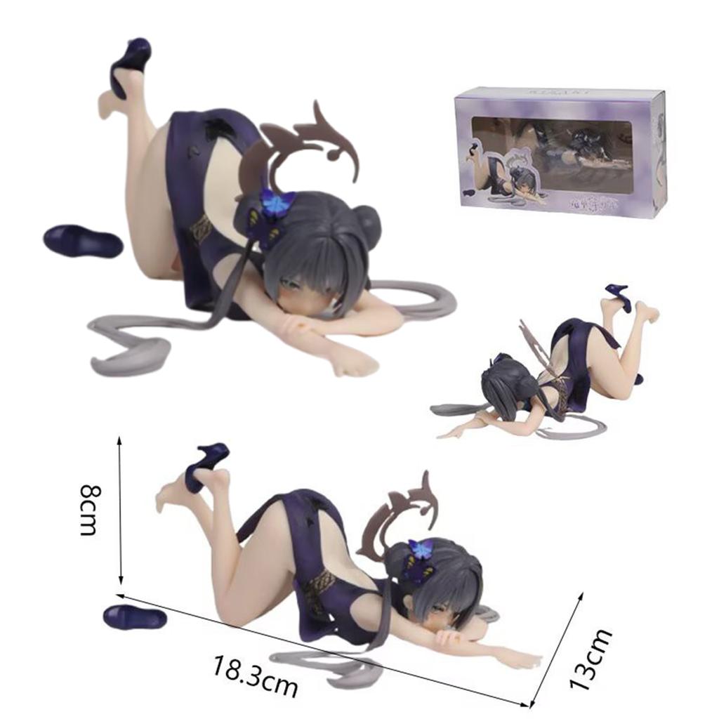 In Stock Blue Archive Kisaki Anime Figure Lying Posture Girls Action Figures Model Statue Doll Collection Decoration Toys Gifts