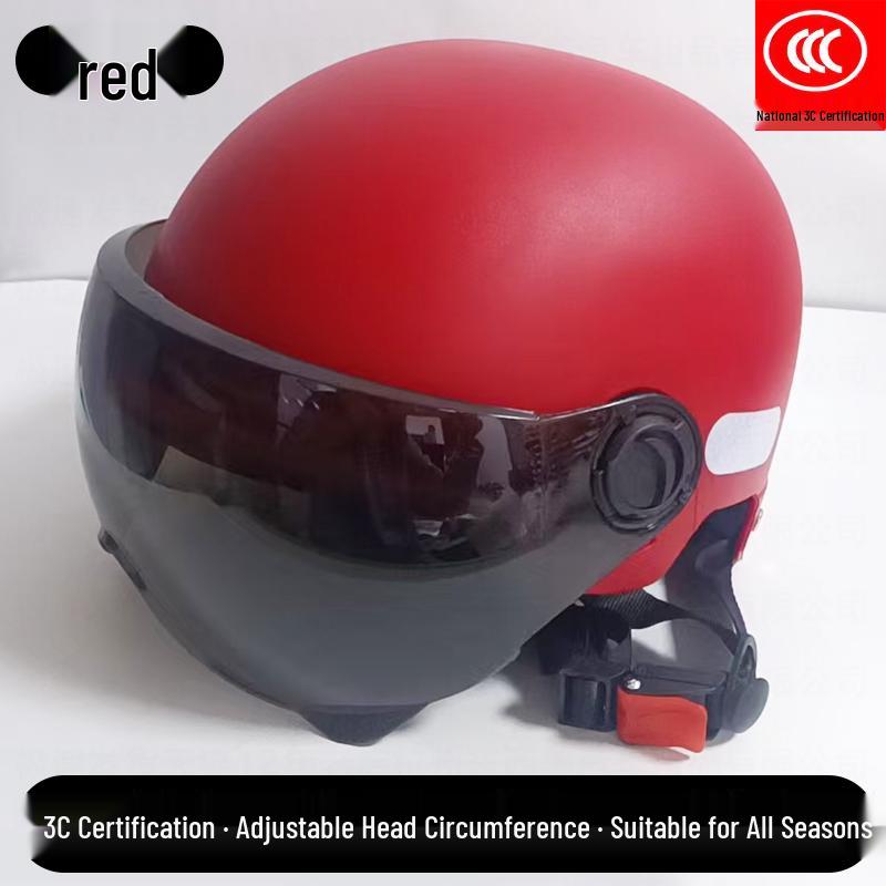 Universal 3C Certified Electric Bicycle Helmet with Sun Visor for Adults & Children - All-Season Safety Helmet for Men, Women & Scooter Riders