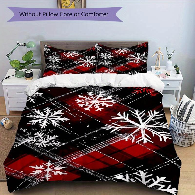 3pcs Winter Plaid Bedding Set, Breathable And Soft, Suitable for All Seasons Machine Washable, Suitable for Bedroom Decoration,yy250822195