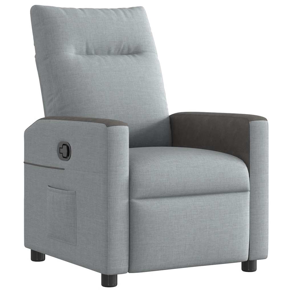 Relax Chair Light Grey Fabric