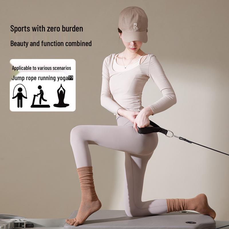Vijfvingerige Antislip Dames Yoga Sokken voor Pilates & Fitness (Lente/Herfst)
