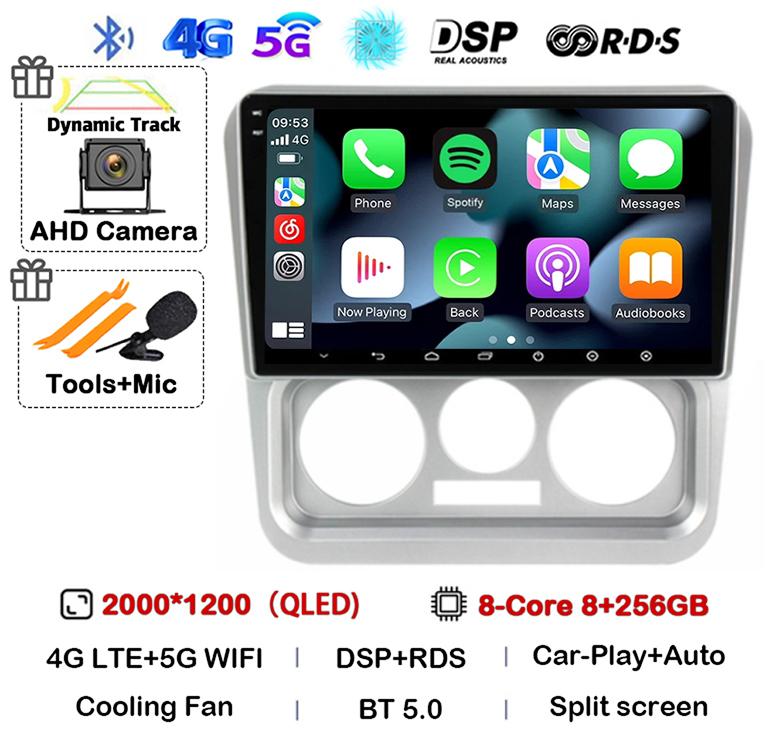 Android 14 Carplay Auto For Geely CK 2008 2009 2010 2011 2012 2013-2016 BT Car Radio DSP Multimedia Player Navigation GPS Stereo