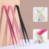 Doppelseitige Silikon-Nailart-Pinzette mit Presskopf Nagelsticker Strasssteine Aufnahmewerkzeug Wimpernverlängerung Make-up-Werkzeuge