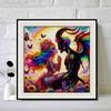 New Arrival 5D DIY Full Circle Diamond Painting "Devil Couple" Embroidery Cross Stitch Home Decor Gift