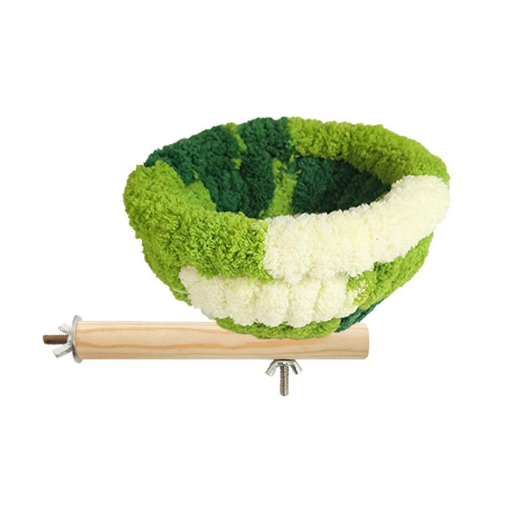 Cute Warm Winter Bird Nest Hanging Bird Cage Accessories Hammock Colorful Small Pet House for Hummingbird