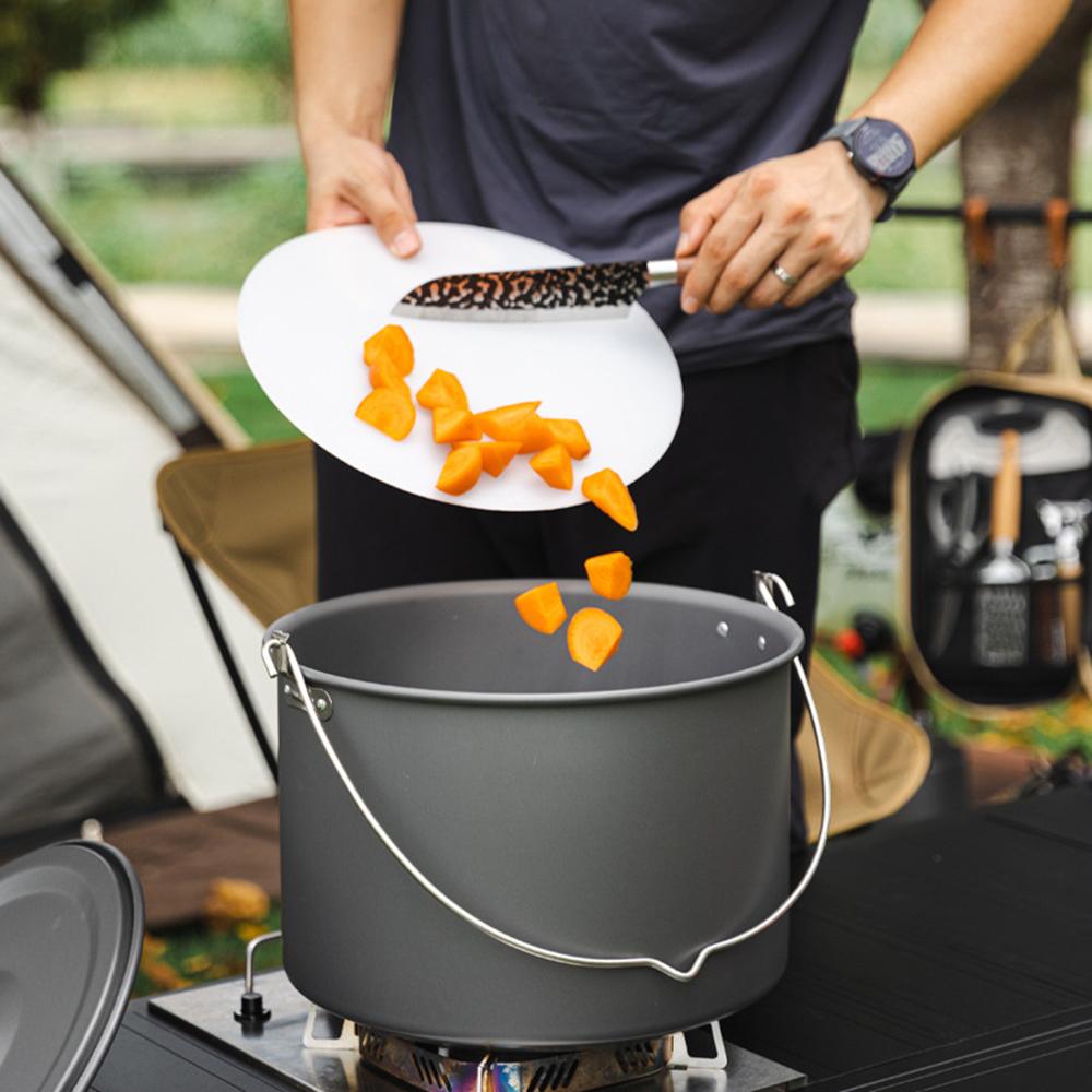 Camping Pot Cookware  Aluminum Lightweight Cooking Pot with Steamer for Outdoor Camping Hiking Meals 15L