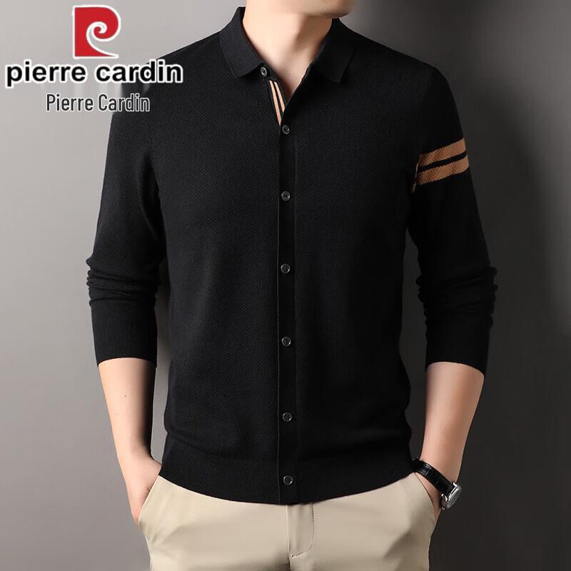 Pierre Cardin Men s 2026 Spring/Autumn Long Sleeve Mock Cardigan Knit Sweater M