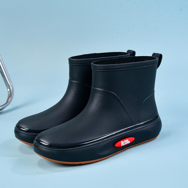

New fashion rain shoes women s low tube non-slip short tube women s water shoes beef tendon sole wear-resistant adult water shoes straight 36