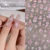 2025 Zodiac Snake Princess Nail Stickers & Shell Glitter Powder