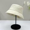New Hat Women's Winter Plain All-match Basin Hat Autumn and Winter Face Small Bucket Hat Warm Bucket Hat