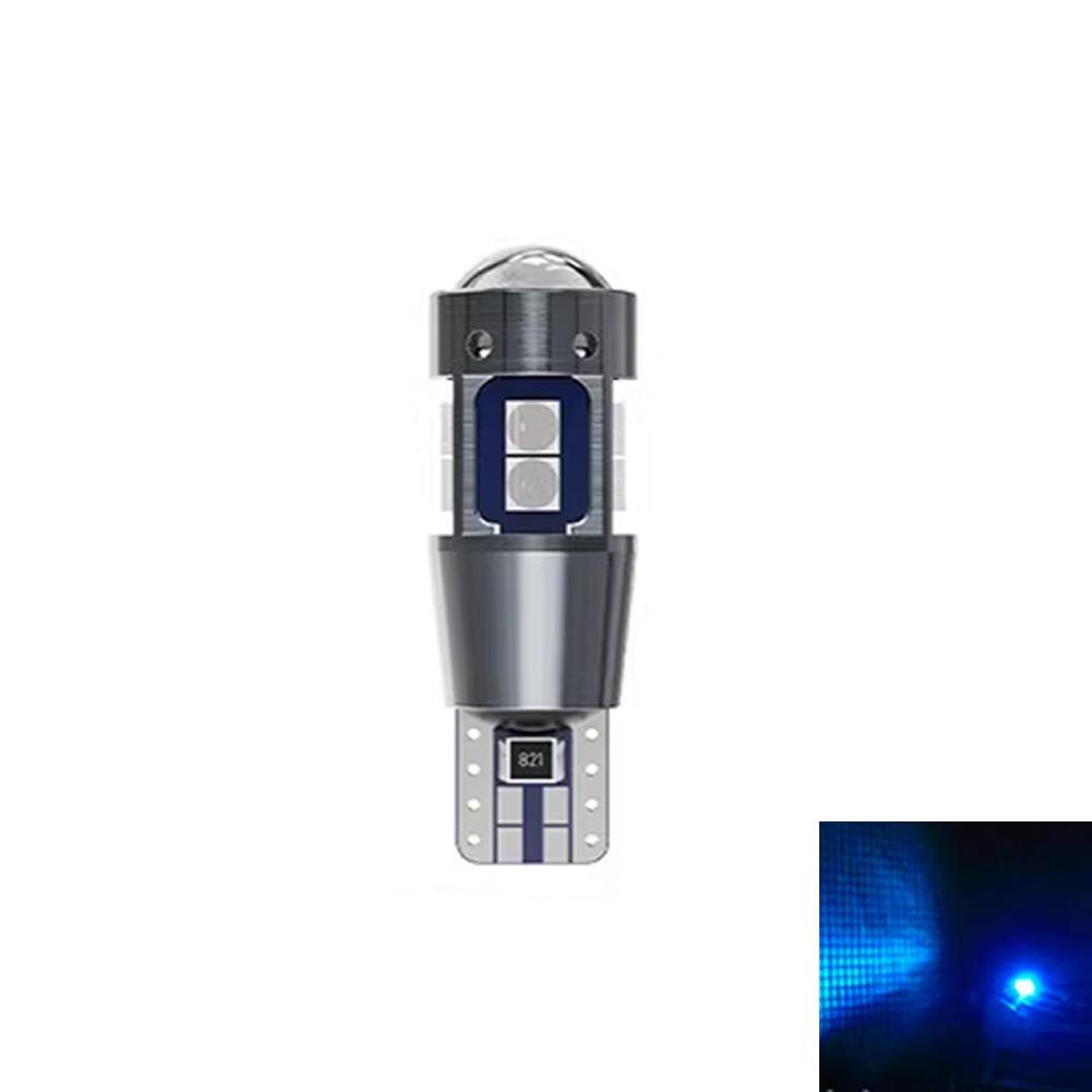 

T10 Автомобильный светодиод Canbus No Error 5W5 DC 12V 3030 10SMD Внутренний боковой свет Габаритные лампы для парковки Лампочки для автомобильного номерного знака Супер яркие синий