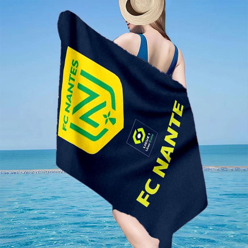 Fc Nantes Wappen Design Mikrofaser Strandtuch, Leicht und Schnelltrocknend, für Sommerreisen, Strand-Essential, Schwimmbad