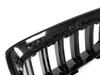 BMW 1 F20 / F21 11-14 3/5D Hatchback Grille Set Between Headlights (Kidneys), Left & Right, Black Glossy Double Bar