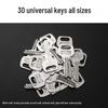 12-Pack Universal Lock Cylinder Keys for Utility and Fire Doors