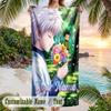 Hunter × Hunter Beach Towel, Personalized Custom Name Text, Quick Dry Large Absorbent Towel For Beach Pool