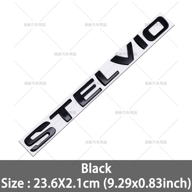 BEZO1 3D Metal Q2 Q4 Letter Badge Rear Giulia Stelvio Trunk Emblem Car Stickers For Alfa Romeo Giulia Stelvio Car Styling Accessories