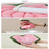 Absorbent Hand Towel Soft Double-Layer, Thickened Leaf Style Hanging Cloth Speed Dry Handkerchief