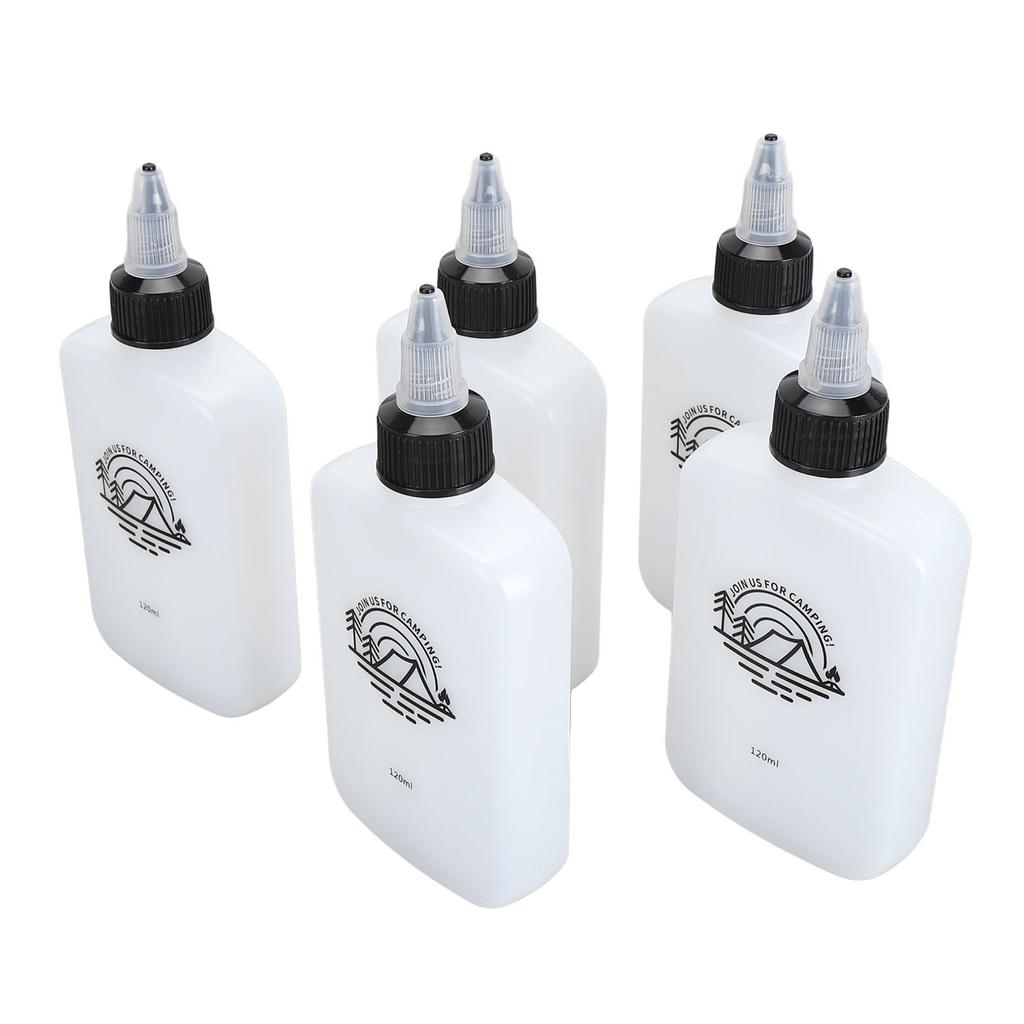 5 ks Malý dávkovač oleje 120 ml Nepropustná přenosná kompaktní láhev na olej s otočným víčkem na ocet