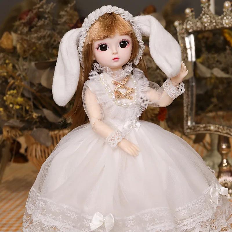 30cm 1/6 BJD Dolls Little Girl Cute Dress Up 21 Removable Joint Doll Princess Fashion DIY Toy Gift Girl
