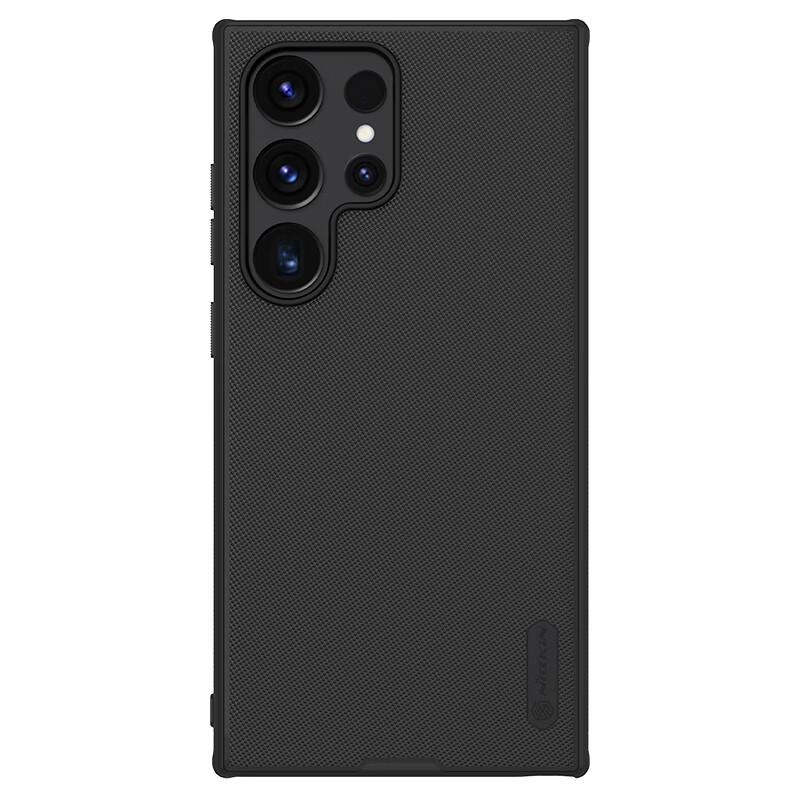 Phone Case for Samsung S24 Ultra, Matte Full Coverage Anti-Fingerprint Slim with Raised Camera Protection, Hard with Soft Edges, Shield Pro Black