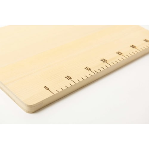 FUCHIBITE Aomori Hiba Cutting Board with Scale