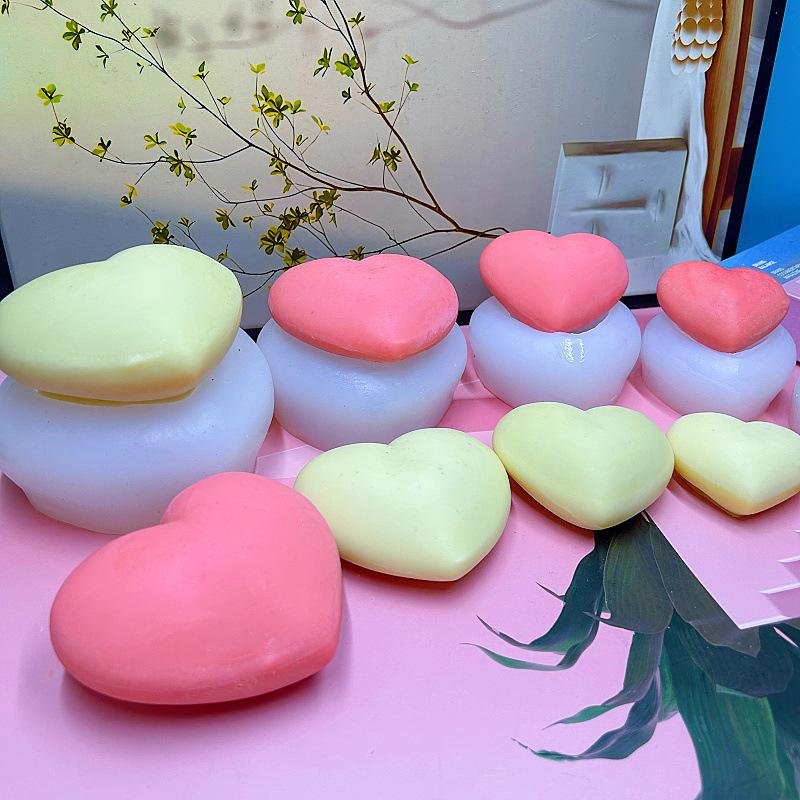 Heart-Shaped Aromatherapy Candle & Mousse Cake Silicone Mold