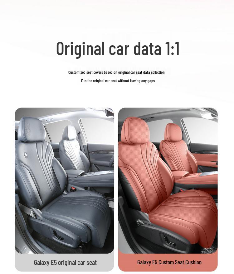 2026 Geely Galaxy E5 All-Season Breathable Full Leather Perforated Seat Cover