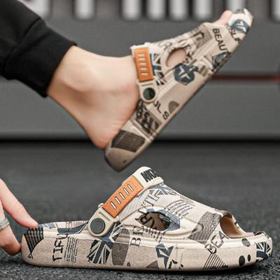 Fashion Soft Men's Shoe Eva Outdoor Sabot Male Slipper Fun Designer Luxury Low Price 2024 Fashion Comfortable High Quality Pvc Slides