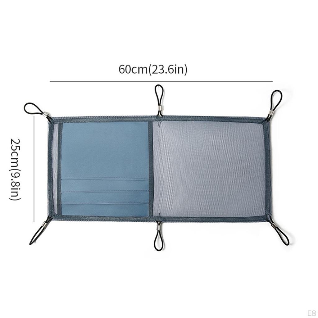 Desk Cable Organizer Net for Books And Supplies with Adjustable Storage