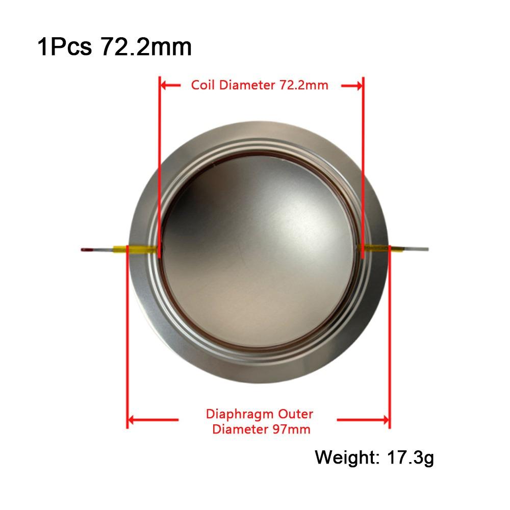 1Pcs DIY Speaker Modification Titanium Film Diaphragm  Audio Equipment Maintenance