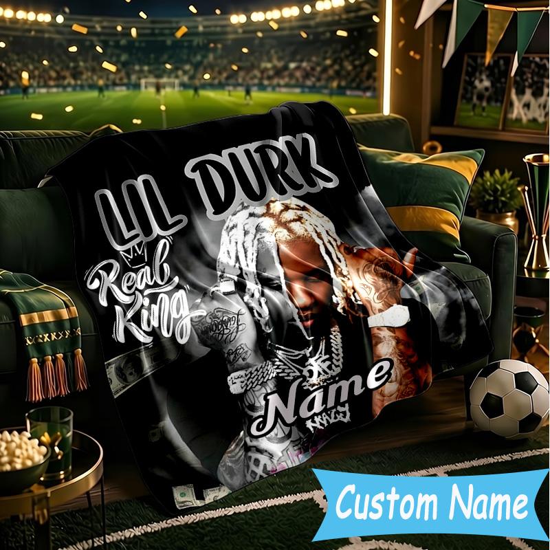1PC Custom Name Hip Hop Throws Blanket Flannel Blankets for Couch Bed Gifts for Men Women Travel Picnic Christmas Fan Gifts