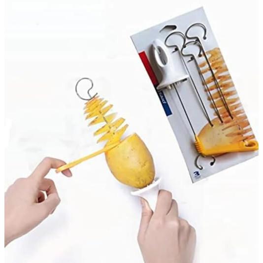 RSINC Manueller Kartoffelschneider Wiederverwendbarer Kartoffel-Twister Spiral-Kartoffelchips-Maker JL156070859510