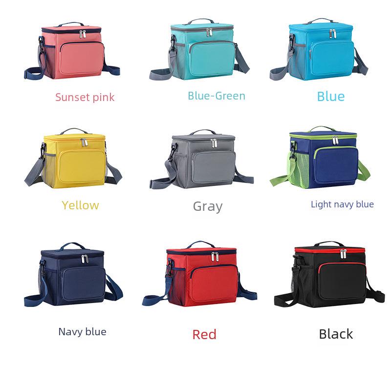 Portable Large-Capacity Insulated Oxford Cloth Lunch Bag for Students & Picnics