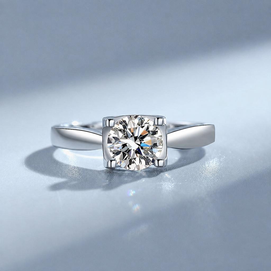 Moissanite K Platinum Ring Bridal Party Jewelry Cultural Gift  Supplier