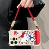 Cute kt cat bracket for apple 16promax mobile phone case iphone14 four-corner lanyard 15 soft silicone 13