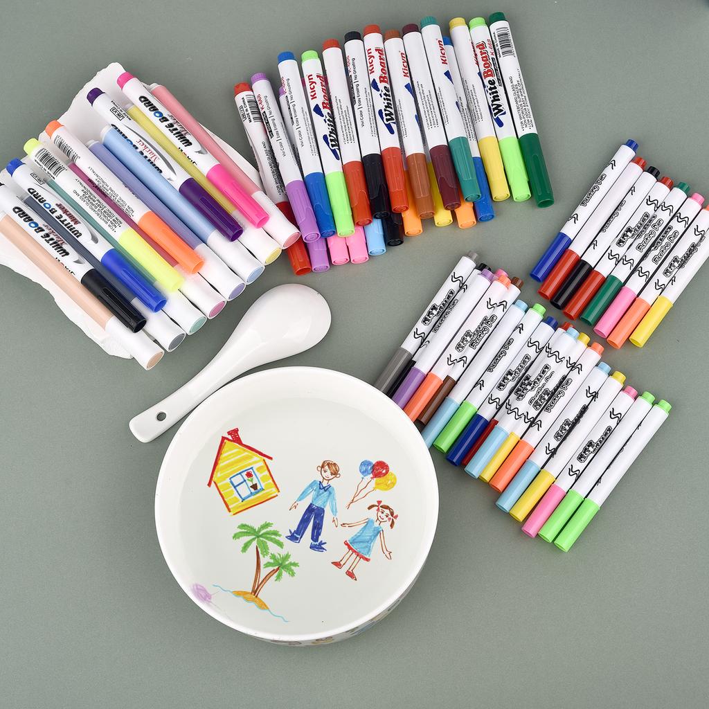 Magical Water Painting Pen Colorful Mark Pen Markers Floating Ink Pen Doodle Water Pens Children Montessori Early Education Toys
