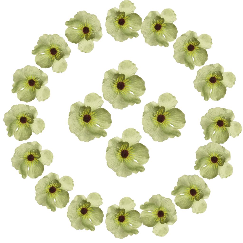 50Pcs Artificial Flower Heads Fake Wildflower Heads Bulk Artificial Flowers for DIY Wedding Bouquets  Party Home Decorations