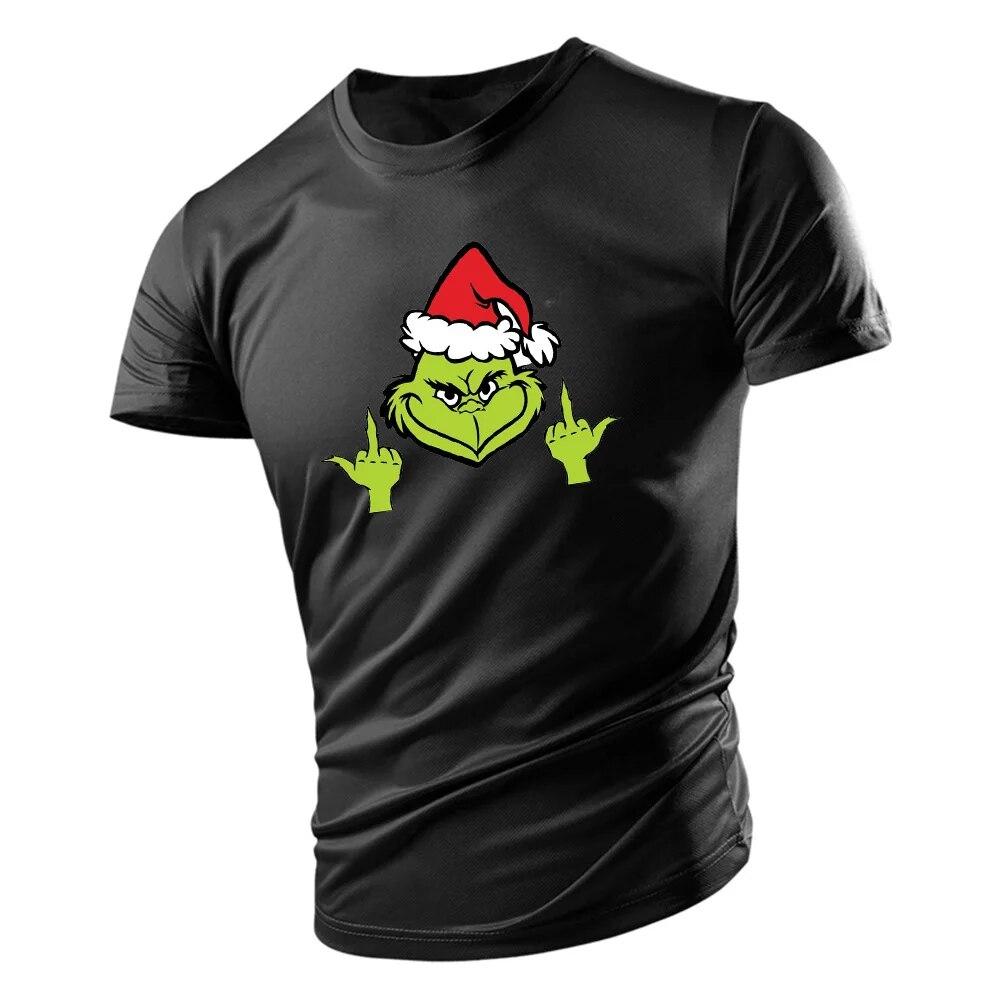 T-shirt Men's Fashion Casual Comfortable T-shirt Fun Funny Print Tops Summer New O-neck Sportswear Men's T-shirt Quick Dry