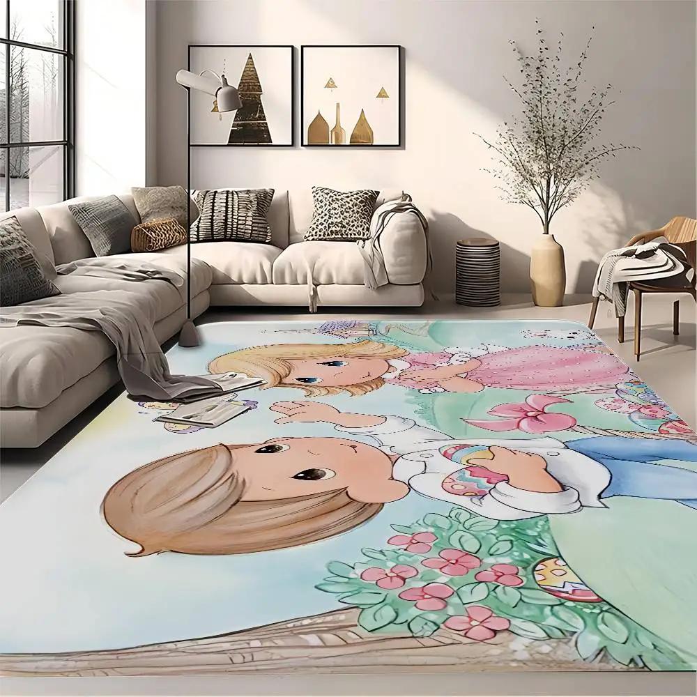 Precious Moments Cute Door Mat Kids Room Bedroom Decoration Balcony Anti-Slip Doormat Living Room Doormat Area Rug