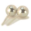 Earrings Yokomountain Platinum Round Ball 5mm Silver PT900 Pair