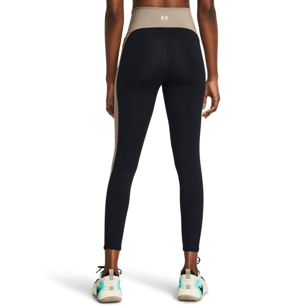 Under Armour Johnson Series Color Block High Waist Nine Point Sports Leggings Women leggings Black 1380192-002