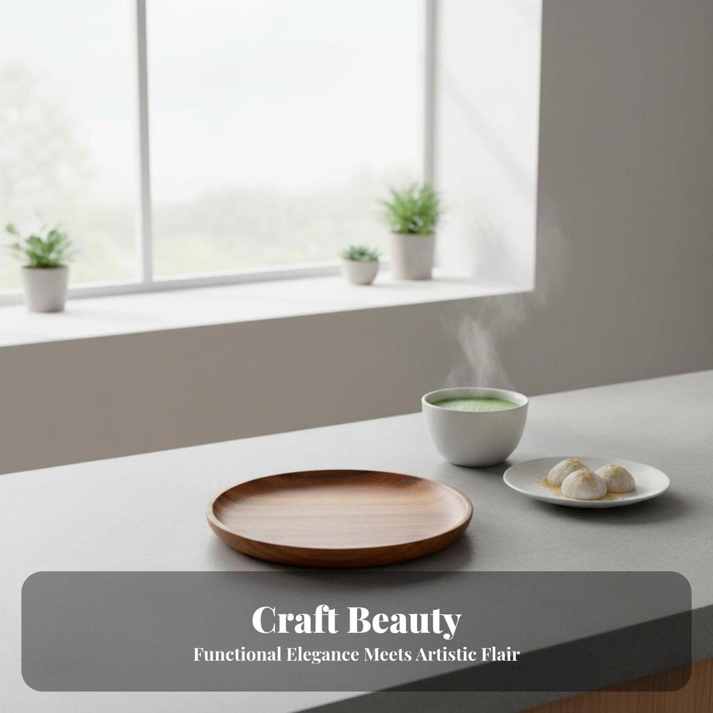 Walnut Tray Serving Platter Rustic Elegance for Dining Table