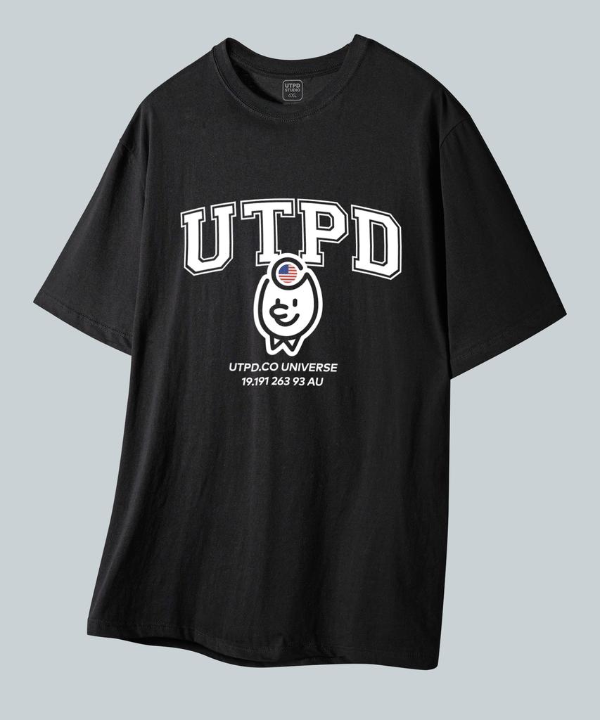 UNTAPPED STUDIO Ted Authentic Logo Pure Cotton Big Oversized Short Sleeve T-Shirt 2 Colors