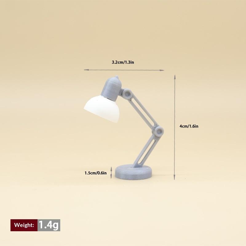 1Pcs 1/12 Miniature Dollhouse Lamp Elegant Design for Bedroom and Toy Decor