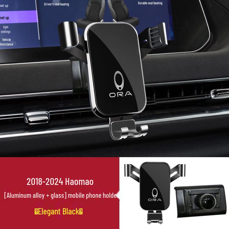 

Euler Cat-Themed Car Mount & Interior Decoration Holder Sporty Red
